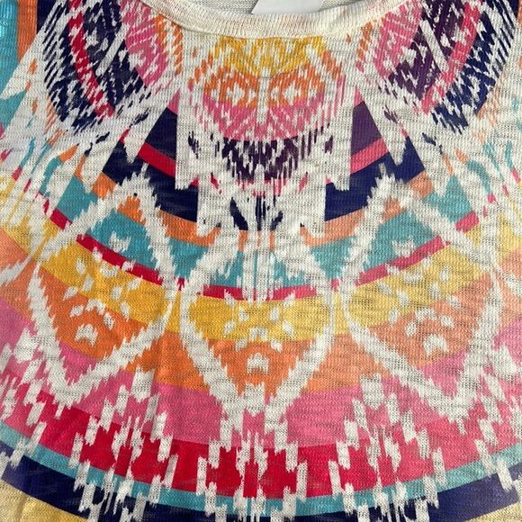 Almost Famous Women's Multicolor Fringe Top Bohemian Plus Size 2X - Picture 5 of 9